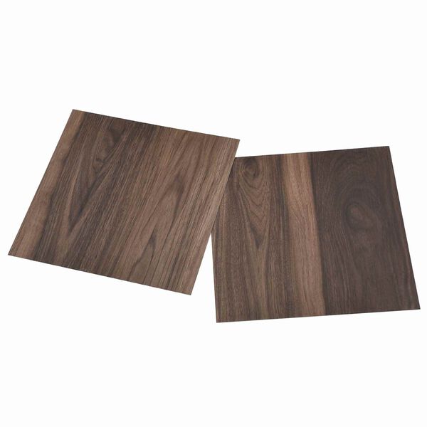 vidaXL Flooring Planks 55 pcs Dark Brown 5.11 m&sup2; PVC