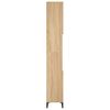 vidaXL Bathroom Cabinet Sonoma Oak 30x30x190 cm Engineered Wood