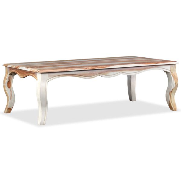vidaXL Coffee Table Solid Acacia Wood 110x60x35 cm
