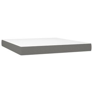 vidaXL Pocket Spring Bed Mattress Medium Dark Grey 152x203x20 cm Queen Fabric