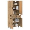 vidaXL Highboard with Drawer 2 pcs Artisan Oak Engineered Wood