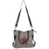 vidaXL Star Handbag Dark Grey 63 x 41 cm Canvas