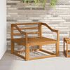 vidaXL Outdoor Middle Sofa Solid Acacia Wood Natural