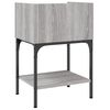 vidaXL Bedside Table Grey Sonoma 40.5x31x60 cm Engineered Wood