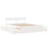 vidaXL Bed Frame without Mattress White 160x200 cm Solid Wood Pine
