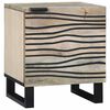 vidaXL Bedside Cabinet White and Black 40 x 33 x 46 cm
