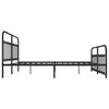 vidaXL Metal Bed Frame without Mattress with Footboard Black 200x200cm