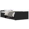 vidaXL Bed Frame Black Oak 203 x 103 x 50 cm Engineered Wood