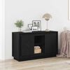 vidaXL Sideboard Black Oak 102 x 35 x 60 cm Engineered Wood