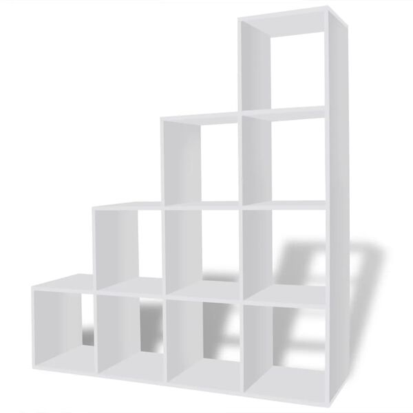 vidaXL Staircase Bookcase/Display Shelf 142 cm White