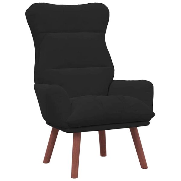 vidaXL Relaxing Chair Black 69 x 74 x 93 cm Velvet
