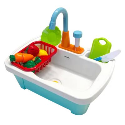 AXI Sand and Water Table Linda with Play Kitchen Brown and White