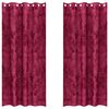 vidaXL Velvet Curtains 2 pcs Wine red 245 x 140 cm Velvet