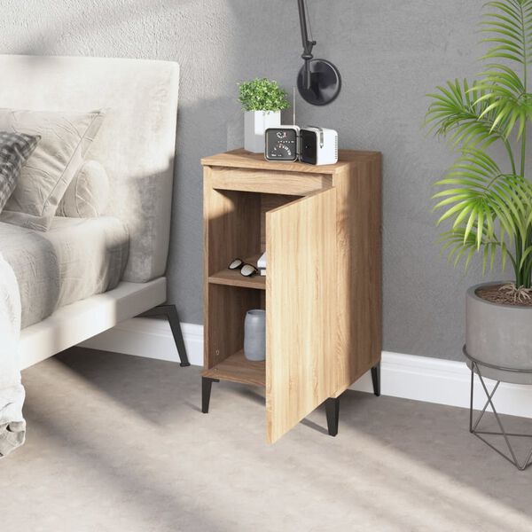 vidaXL Bedside Cabinets 2 pcs Sonoma Oak 40x35x70 cm Engineered Wood