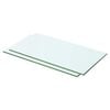 vidaXL Glass Panel | Set of 2 | Clear | Tempered glass | 50x20 cm | Durable