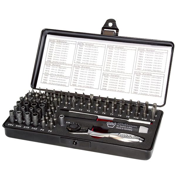 Wiha 64 Piece Ratchet and Micro-Bit Set 39971