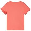 Kids' T-shirt with Short Sleeves Coral 140