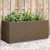 vidaXL Garden Flower Box Brown 80 x 36 x 35 cm PP