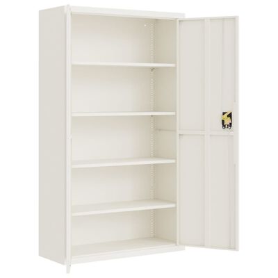 vidaXL File Cabinet White 105x40x180 cm Steel