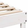 vidaXL Bed Frame White 90 x 220 cm Solid Pine Wood