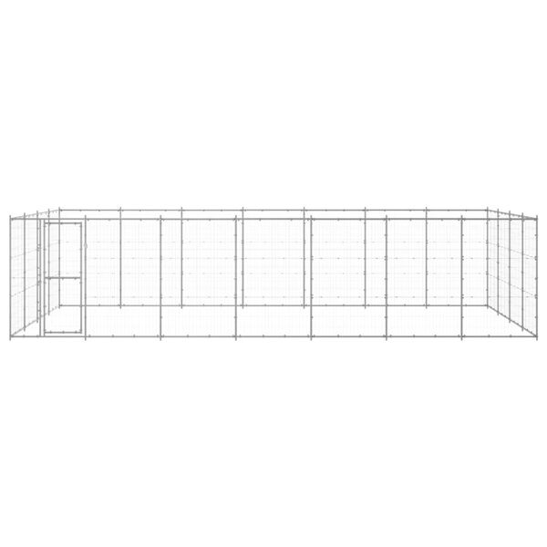 vidaXL Outdoor Dog Kennel Galvanised Steel 33.88 m&sup2;