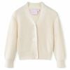 vidaXL Kids' Cardigan Knitted Snow White 104