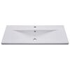 vidaXL Sink Cabinet with Built-in Basin High Gloss White Engineered Wood