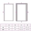 vidaXL Home Door 102 x 201.5 x 3.5 cm Aluminium and Tempered Glass