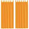 vidaXL Voile Curtains with Loops 2 pcs Orange 140x245 cm