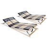 vidaXL Bed Base | Beech and Birch | Solid beech wood frame and birch slats