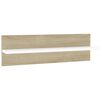 vidaXL Wall Shelf 4 pcs White and Sonoma Oak 60x11.5x18 cm Engineered Wood