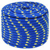 vidaXL Multipurpose Utility Rope 12 mm 100 m Blue PP 930 kg Max Load