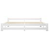 vidaXL Bed Frame without Mattress White Solid Pine Wood 200x200 cm