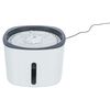 TRIXIE Flower Pet Drinking Fountain White and Grey