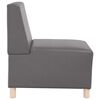vidaXL Modular Sofa Unit Armless Grey 55 x 74 x 82 cm Faux Leather