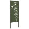 vidaXL Garden Privacy Screen Olive green 50 x 140 cm Cold-rolled steel