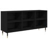 vidaXL TV Cabinet 103.5 x 30 x 50 cm Black Oak Engineered Wood