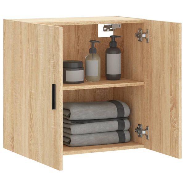 vidaXL Wall Cabinet Sonoma Oak 60x31x60 cm Engineered Wood