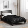 vidaXL Winter Duvet Black 155 x 220 cm Satin and Microfiber