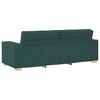 vidaXL Sofa Dark Green 220 x 78 x 84 cm Fabric