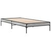 vidaXL Bed Frame without Mattress Grey Sonoma 75x190 cm Small Single