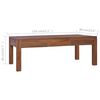 vidaXL Coffee Table 110x60x40 cm Solid Teak Wood
