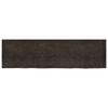 vidaXL Wall Shelf Dark Brown 220x60x(2-4) cm Treated Solid Wood Oak