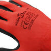 vidaXL Work Gloves 12 pcs Red and Black 10 / XL Latex Coating