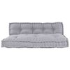vidaXL Sofa Cushion 2 pcs Grey Fabric