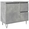 vidaXL Sink Cabinet Concrete Oak 65x33x60 cm Engineered Wood