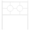 vidaXL Metal Headboard White 75 cm
