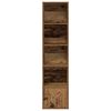 vidaXL Bookcase Old Wood 31x24x127 cm Engineered Wood