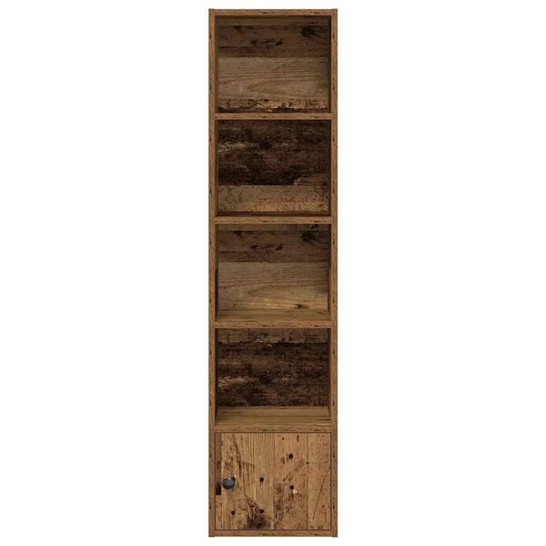 vidaXL Bookcase Old Wood 31x24x127 cm Engineered Wood