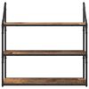 vidaXL Wall Shelf Old Wood 80 x 21 x 78.5 cm Engineered Wood